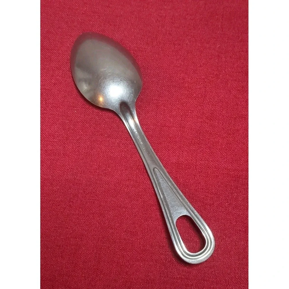 U.S. Military Army USMC Stainless Steel Mess Serving Table Spoon Silco Vintage